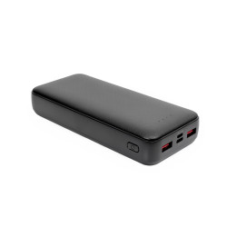 FELLOWES - Platinet SET 3v1 Powerbanka 20000 mAh + Nabíjačka 20W Power Delivery, kábel USB-C 1m, čierna