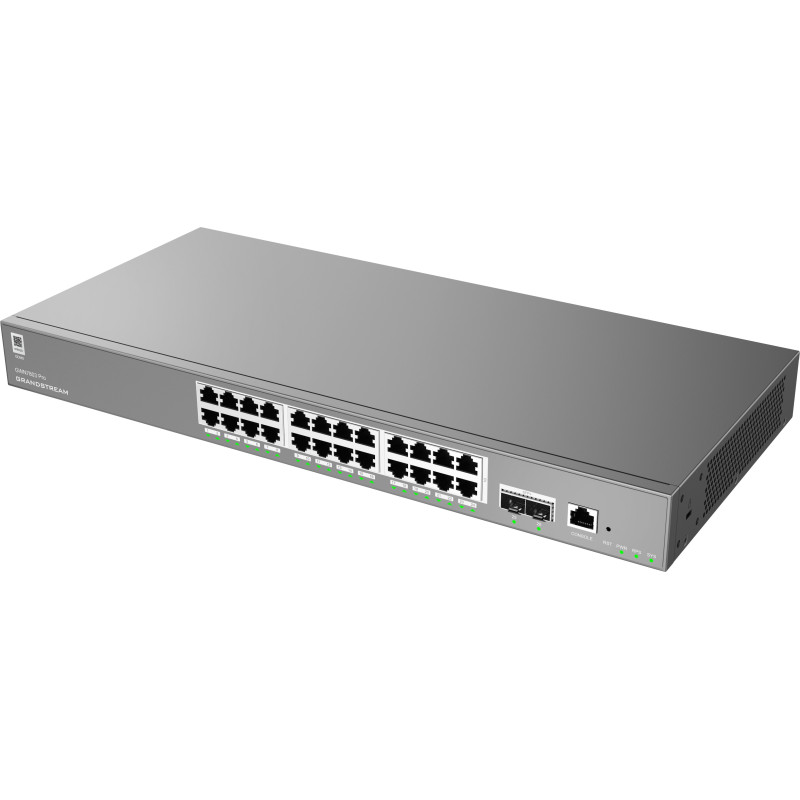 Grandstream GWN7803 Pre L2++ Managed switch, 24 portov, 2x SFP+, DHCP, QoS, VLAN, CLI