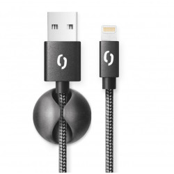 ALIGATOR PREMIUM 2A kábel, Lightning 2m, čierny