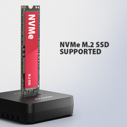 AXAGON ADSA-M2C11L, USB-C 10Gbps dokovacia stanica pre 1× M.2 NVMe SSD