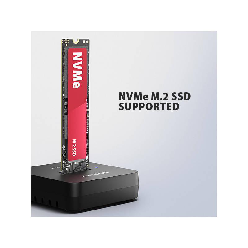 AXAGON ADSA-M2C11L, USB-C 10Gbps dokovacia stanica pre 1× M.2 NVMe SSD