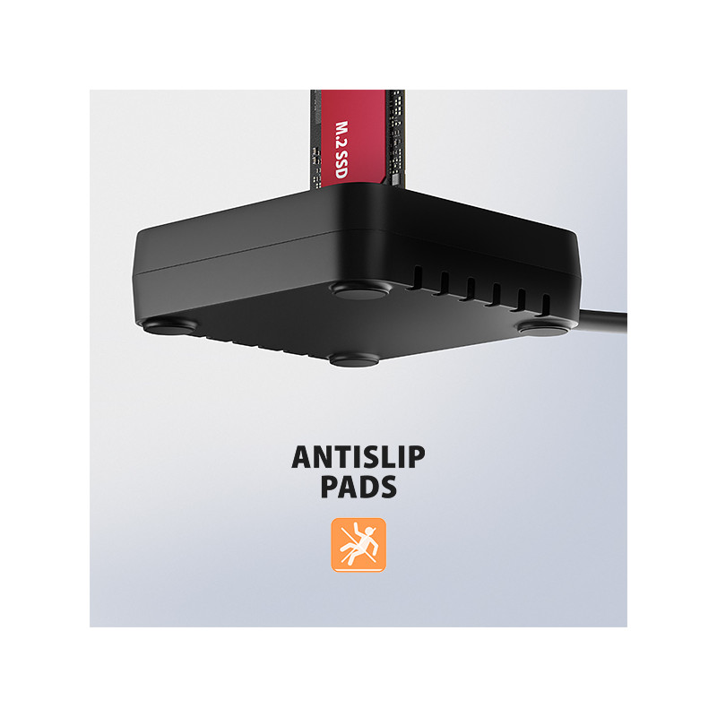 AXAGON ADSA-M2C11L, USB-C 10Gbps dokovacia stanica pre 1× M.2 NVMe SSD