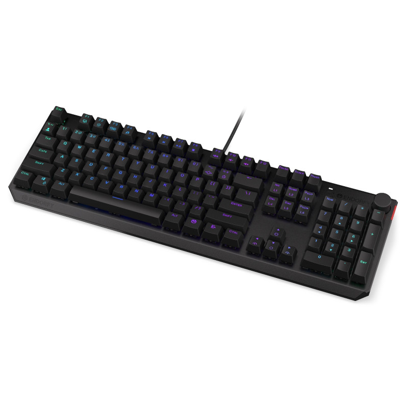 Endorfy Thock Red/Drôtové USB-A/US layout/Čierna