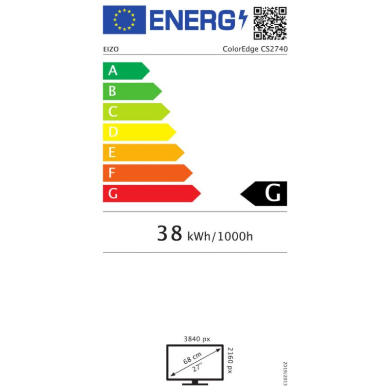 EIZO ColorEdge/CS2740/26,9''/IPS/4K UHD/60Hz/10ms/Black/5R