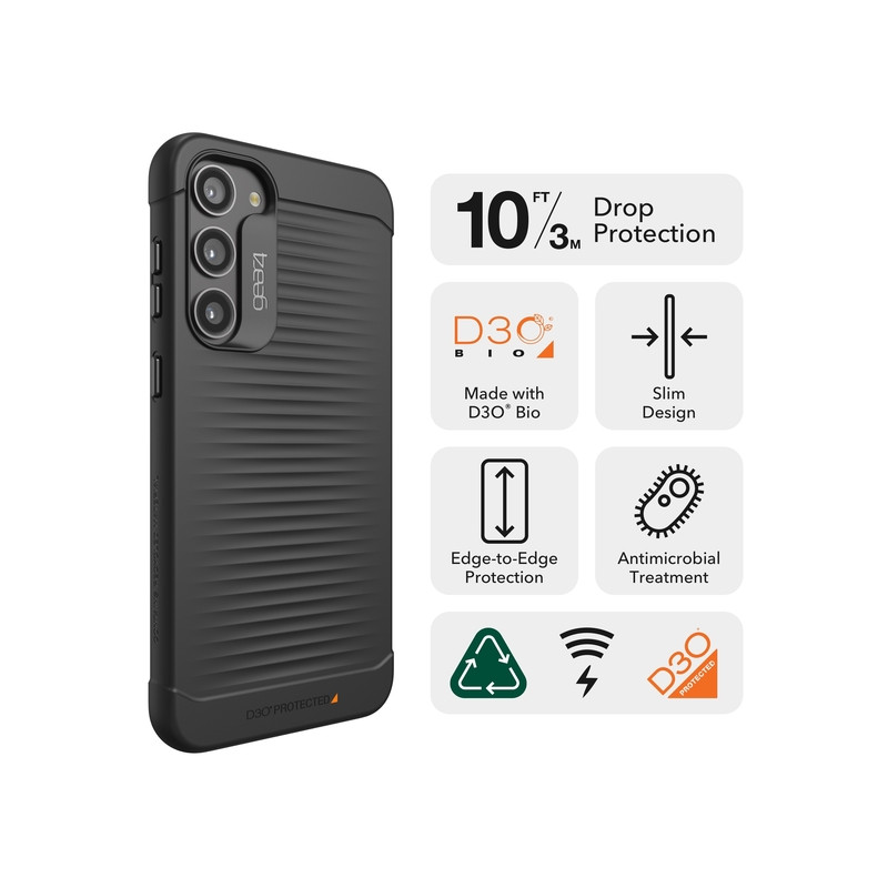 ZAGG GEAR4 Havana D3O kryt Samsung Galaxy S23+ čierny