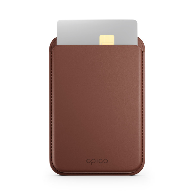 Epico Mag+ Leather Wallet - hnedá