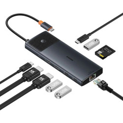 NONAME - Baseus Metal Gleam II Series 10v1 USB-C HUB Dokovacia Stanica Cosmic Black