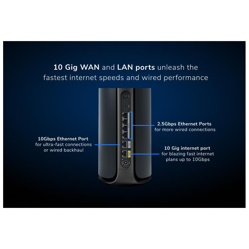 NETGEAR ORBI9 QB WIFI7 2P 1Y ARMOR BLK BNDL