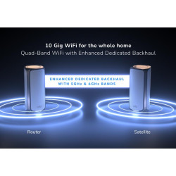 NETGEAR ORBI9 QB WIFI7 2P 1Y ARMOR BLK BNDL