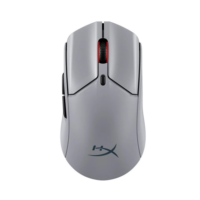 HyperX Pulsefire Haste 2 Pre/Herná/Optická/Pre pravákov/26 000 DPI/USB+BT/Sivá