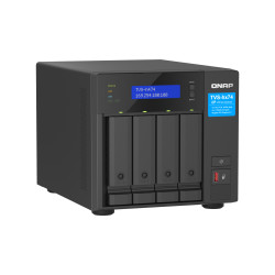QNAP TVS-h474-i3-8G (4core 4,3 GHz, ZFS, 16 GB RAM, 4x SATA, 2x M.2 NVMe, 2x PCIe, 2x 2,5GbE, HDMI)