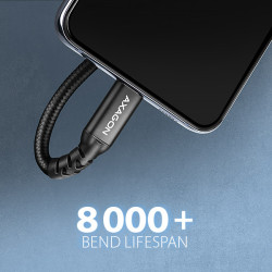 AXAGON BUCM32-CF05AB predlžovací kábel USB-C (M) -- USB-C (F), 0.5m, USB 20Gbps, PD 240W ALU oplet