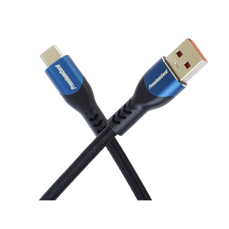 PremiumCord SuperFast 5A USB-C - USB-A 2.0, 0,5m