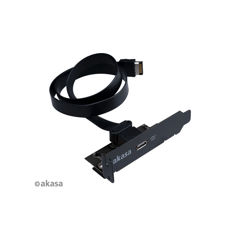 AKASA - USB 3.1 gen 2 Typ C PCI záslepka low profile