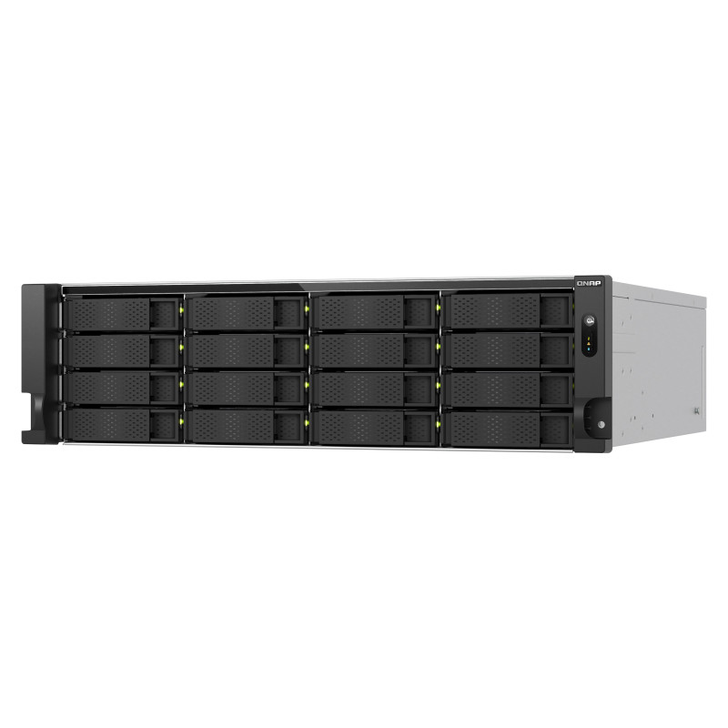 QNAP TS-h1677AXU-RP-R7-32G (Ryzen Pre 5,3 GHz, ZFS, 32 GB DDR5 RAM, 16x SATA, 2x 2,5GbE, 2x 10GbE)