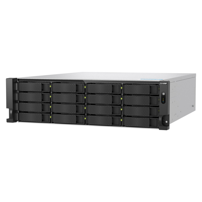 QNAP TS-h1677AXU-RP-R7-32G (Ryzen Pre 5,3 GHz, ZFS, 32 GB DDR5 RAM, 16x SATA, 2x 2,5GbE, 2x 10GbE)