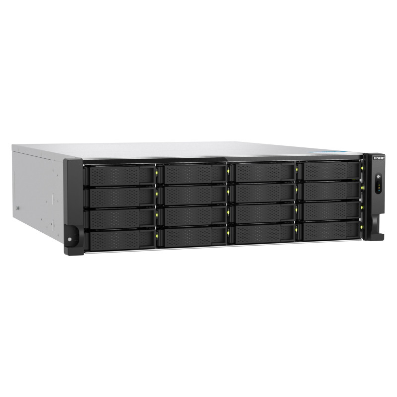 QNAP TS-h1677AXU-RP-R7-32G (Ryzen Pre 5,3 GHz, ZFS, 32 GB DDR5 RAM, 16x SATA, 2x 2,5GbE, 2x 10GbE)