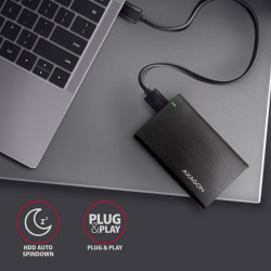 AXAGON EE25-A6M, USB 3.2 Gen 1 - SATA 6G 2.5'' kovový RAW box, bezšroubový