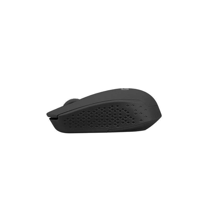 Myš Natec STORK/Kancelárska/Optická/1 600 DPI/Bezdrôtová USB/Čierna