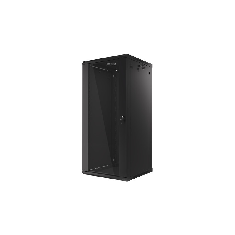 LANBERG 19'' RACKOVÁ SKRIŇA PRO MONTÁŽ NA STENU 27U/600X600 (FLAT PACK) ČIERNA V2