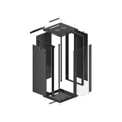 LANBERG 19'' RACKOVÁ SKRIŇA PRO MONTÁŽ NA STENU 27U/600X600 (FLAT PACK) ČIERNA V2