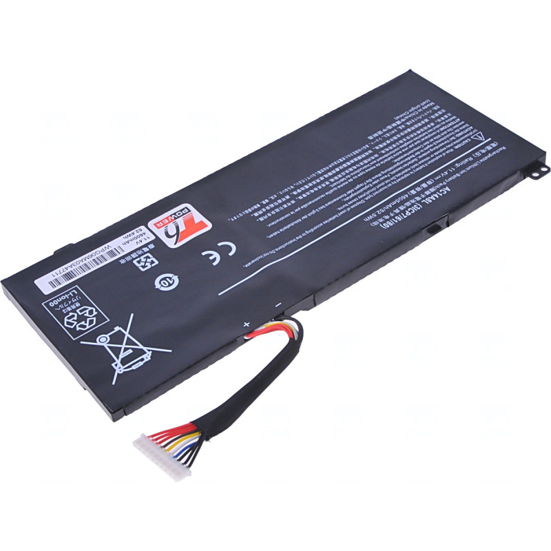 Batérie T6 Power pre Acer Aspire Nitro VN7-571, VN7-572, VN7-591, 4600mAh, 52Wh, 3cell, Li-pol