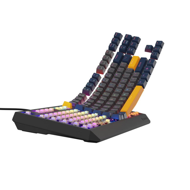 GENESIS herná klávesnica THOR 230/TKL/RGB/Outemu Panda/Drôtová USB/US layout/Naval Blue Negative