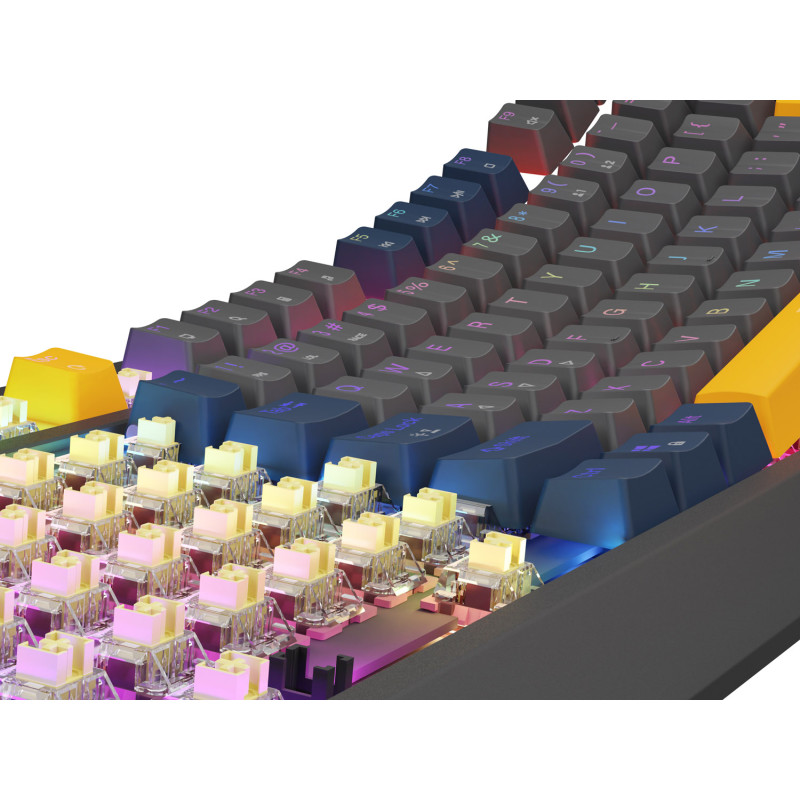 GENESIS herná klávesnica THOR 230/TKL/RGB/Outemu Panda/Drôtová USB/US layout/Naval Blue Negative