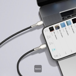 NONAME - Baseus dátový kábel Cafule USB-C/Lightning 1m PD 20W černý