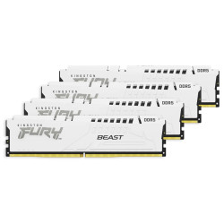 Kingston FURY Beast/DDR5/128GB/5600MHz/CL40/4x32GB/White