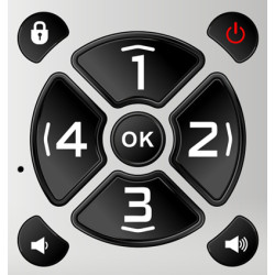 EVOLVEO EasyPhone ID, mobilný telefón pre seniorov, biela