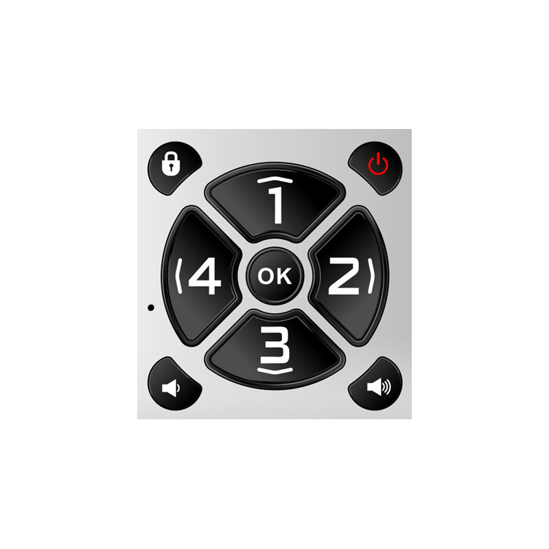 EVOLVEO EasyPhone ID, mobilný telefón pre seniorov, biela
