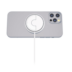 ALIGATOR bezdrôtová nabíjačka ALIGATOR Mag-Pad, určené pre MagSafe, 15W, biela