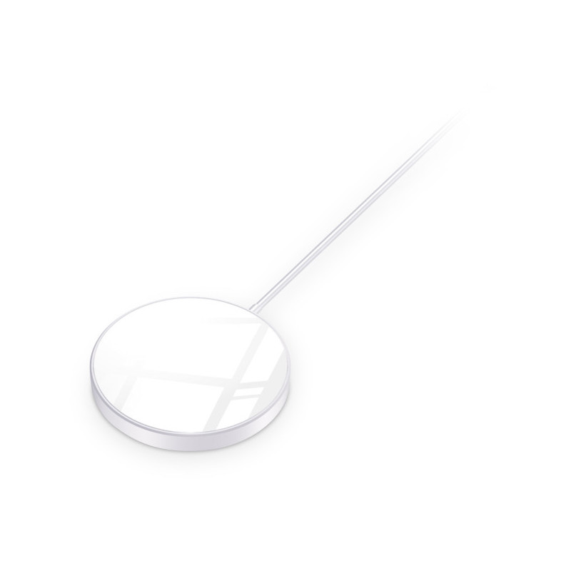 ALIGATOR bezdrôtová nabíjačka ALIGATOR Mag-Pad, určené pre MagSafe, 15W, biela