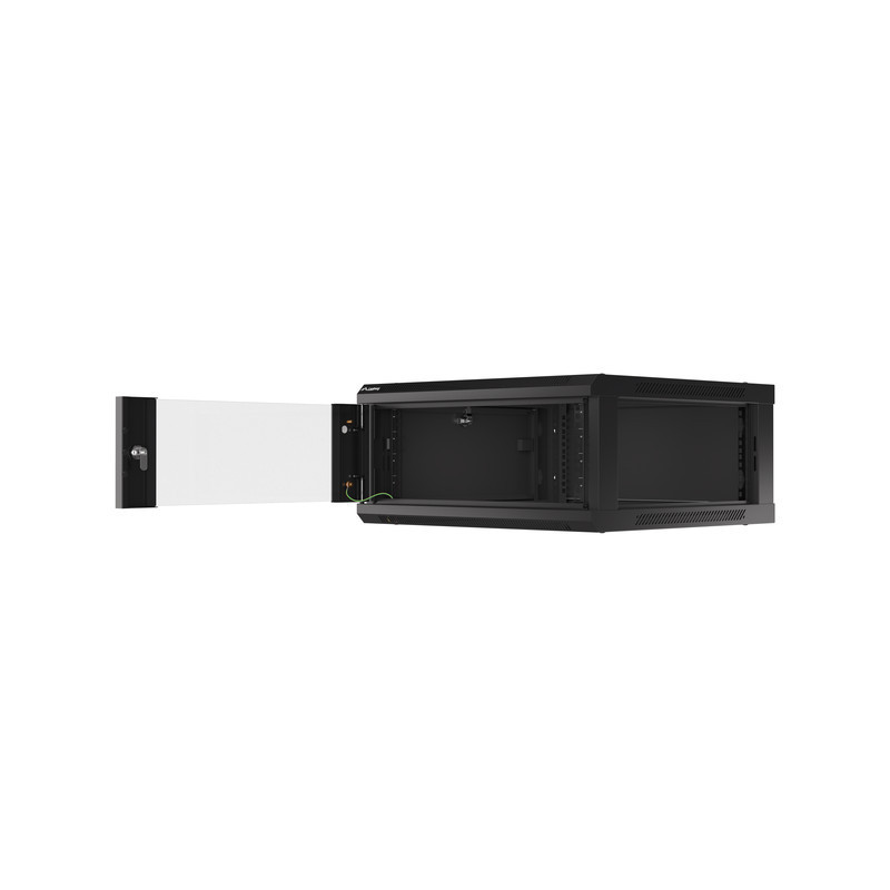 LANBERG RACKOVÁ SKRIŇA 19'' PRO MONTÁŽ NA STENU 4U/600X600 (FLAT PACK) V2 ČIERNA