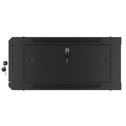 LANBERG RACKOVÁ SKRIŇA 19'' PRO MONTÁŽ NA STENU 4U/600X600 (FLAT PACK) V2 ČIERNA