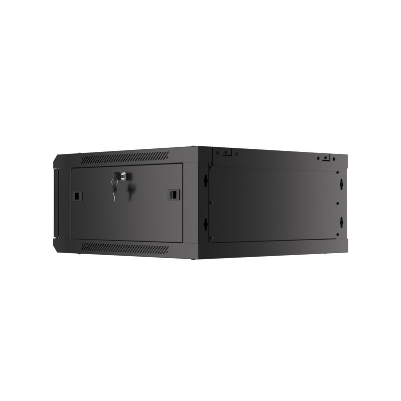 LANBERG RACKOVÁ SKRIŇA 19'' PRO MONTÁŽ NA STENU 4U/600X600 (FLAT PACK) V2 ČIERNA
