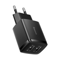 NONAME - Baseus nabíjačka do siete Compact 2xUSB 10,5W čierna