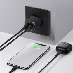 NONAME - Baseus nabíjačka do siete Compact 2xUSB 10,5W čierna