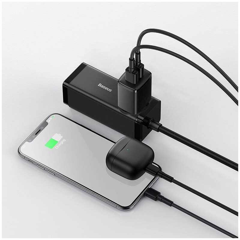 NONAME - Baseus nabíjačka do siete Compact 2xUSB 10,5W čierna