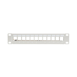 LANBERG PATCH PANEL 12 PORTOV 1U 10'' FTP PRO MODULY KEYSTONE ŠEDÝ V2