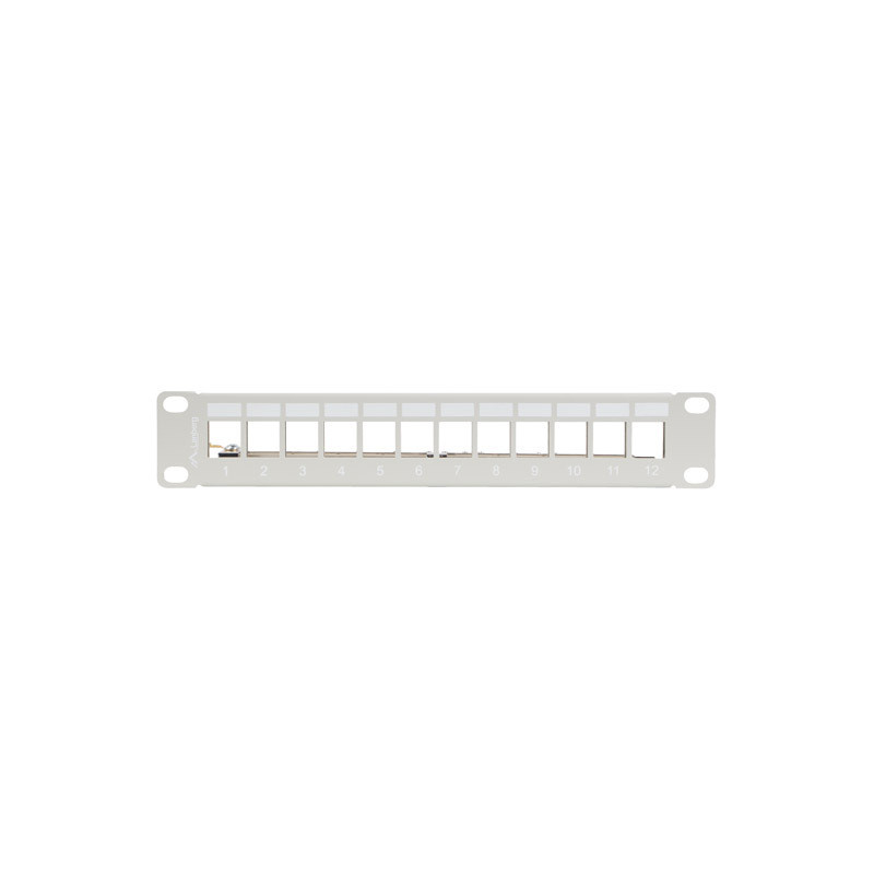 LANBERG PATCH PANEL 12 PORTOV 1U 10'' FTP PRO MODULY KEYSTONE ŠEDÝ V2