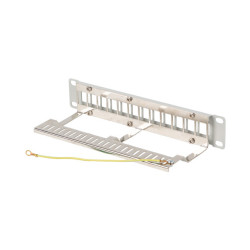 LANBERG PATCH PANEL 12 PORTOV 1U 10'' FTP PRO MODULY KEYSTONE ŠEDÝ V2
