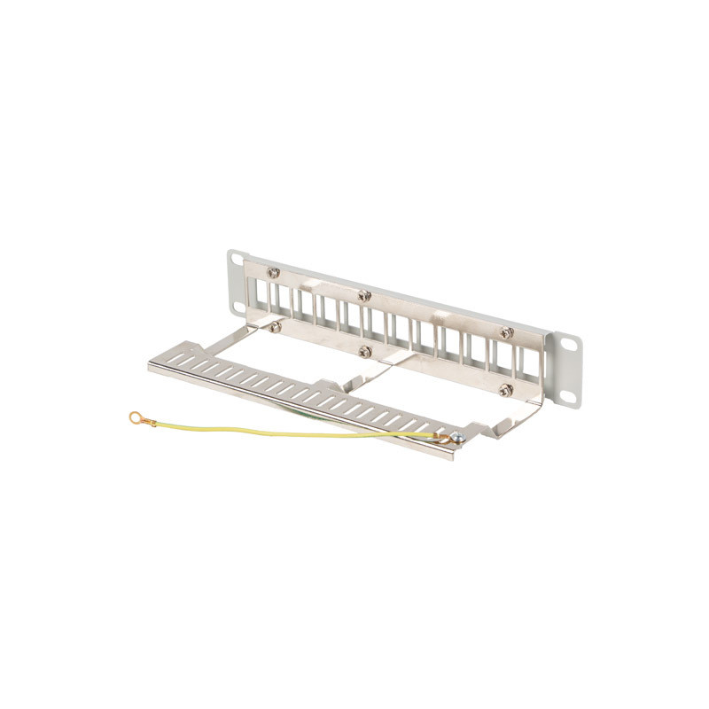 LANBERG PATCH PANEL 12 PORTOV 1U 10'' FTP PRO MODULY KEYSTONE ŠEDÝ V2