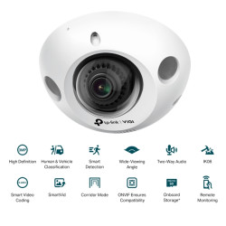 TP-LINK - VIGI C230 Mini (2.8mm) 2MP Dome Network Cam