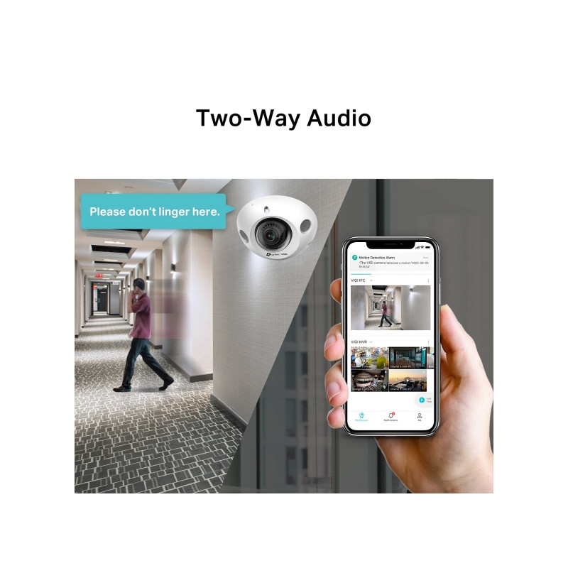 TP-LINK - VIGI C230 Mini (2.8mm) 2MP Dome Network Cam