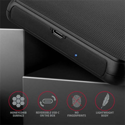 AXAGON EE25-SLC, USB-C 3.2 Gen 1 - SATA 6G 2.5'' SLIDE box, bezšroubový, čierny