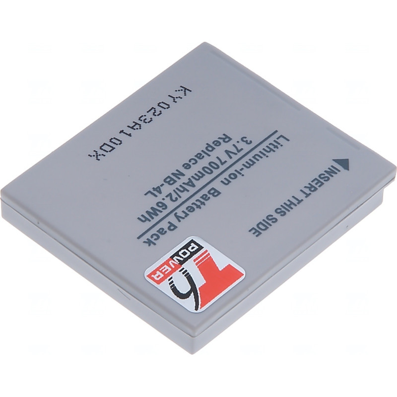 Batéria T6 Power pre Canon NB-4L, 700mAh, 2,6Wh