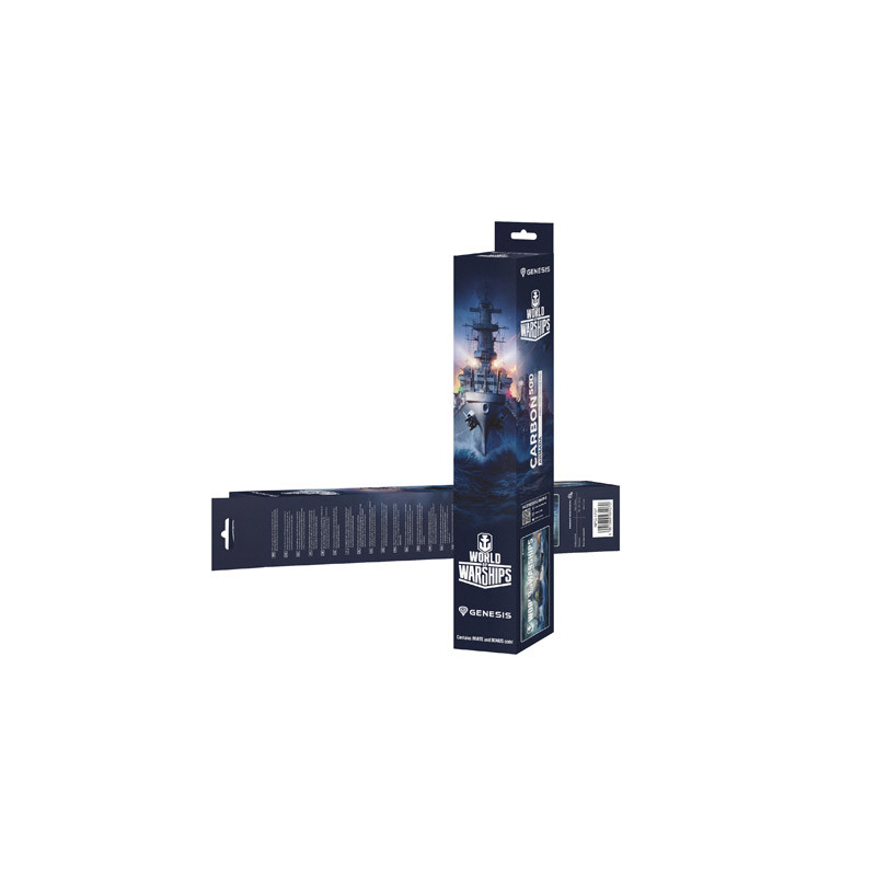 Herná podložka pod myš Genesis CARBON 500 WORLD of WARSHIPS ARMADA, MAXI 90x45cm