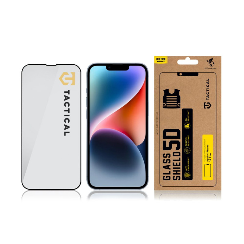 Tactical Glass Shield 5D sklo pre Apple iPhone 13/13 Pro/14/16e/17e Black